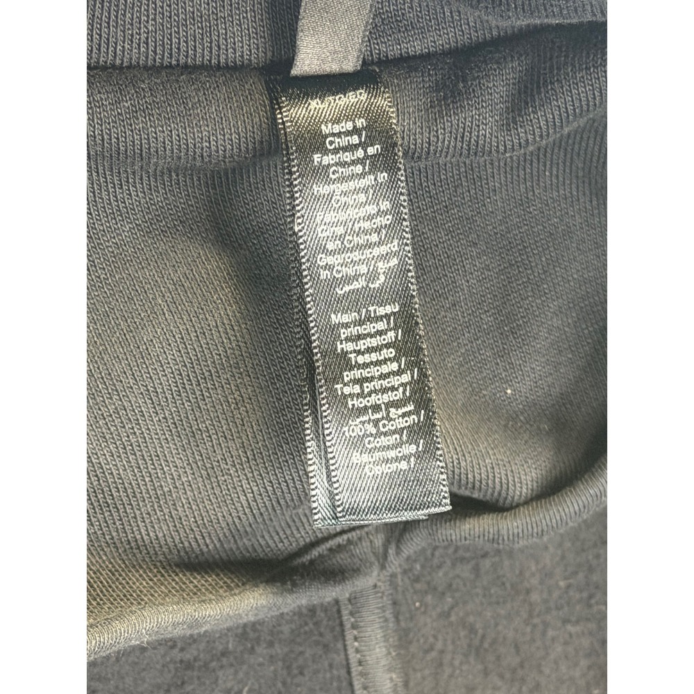 Skims Boyfriend Fleece Trench Coat Washed Onyx Black XL LS-LST-3018W New - Picture 3 of 6